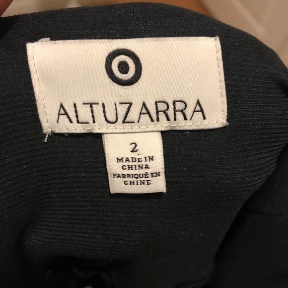 ALTUZARRA Black Lace Cocktail Dress Sleeveless - Picture 6 of 6